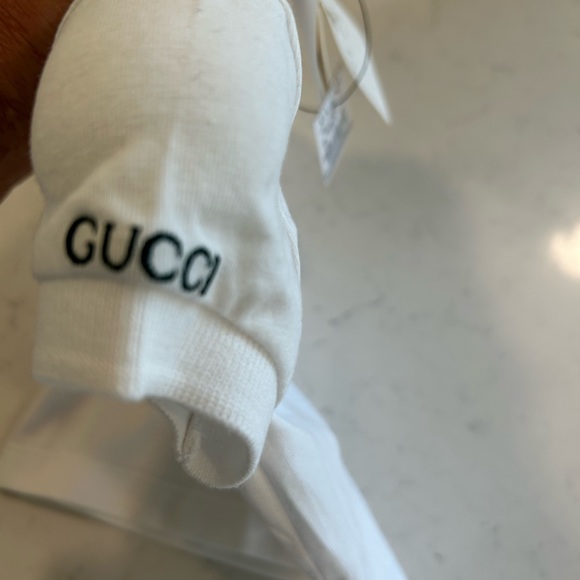 Gucci Baby’s white Polo with green and red detail , Authentic NWTS, - Picture 6 of 13